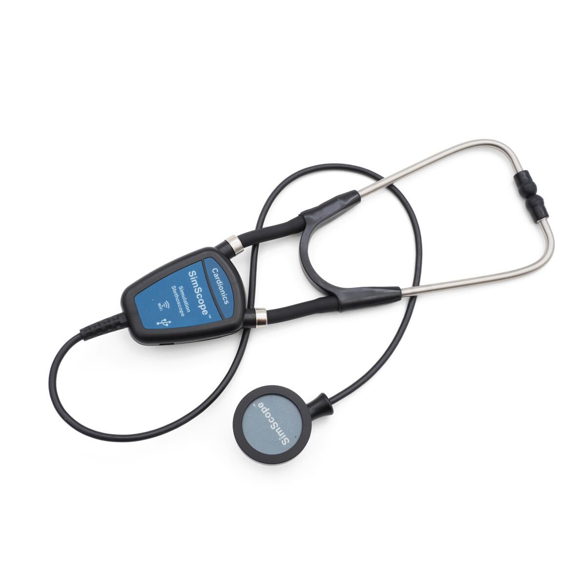 Medical devices: a stethoscope for auscultation of patients and